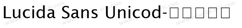 Lucida Sans Unicod字体转换